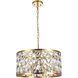 Canada LED 22.6 inch Copper Chandelier Ceiling Light